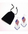 Patriotic American Chandelier Memorial Earrings