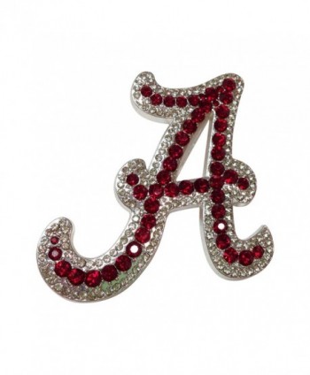 University of Alabama Crystal Emblem Brooch Pin - CD11I2YTU2R