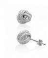 WithLoveSilver 925 Sterling Silver Thick Love Knot Stud Earrings - CD127BQUHQ9
