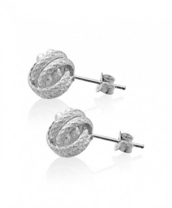 WithLoveSilver Sterling Silver Thick Earrings in Women's Stud Earrings