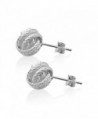 WithLoveSilver Sterling Silver Thick Earrings in Women's Stud Earrings