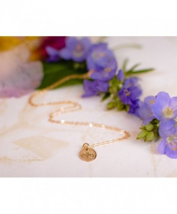 Necklace Filled Pendant Dainty Flower in Women's Chain Necklaces