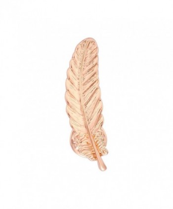 NOUMANDA Plated Feather Collar Brooch