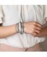 Jenia Leather Bracelet Pearl Wristband in Women's Wrap Bracelets