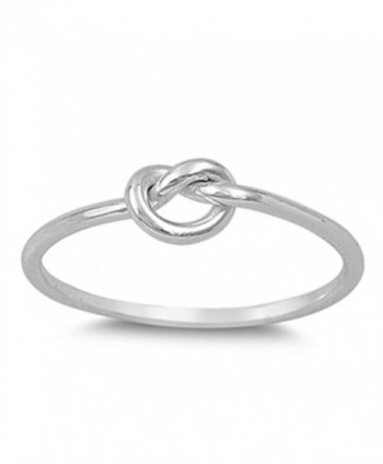 CHOOSE YOUR COLOR Sterling Silver Knot Ring - CI11Y23O379