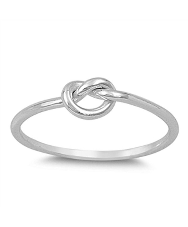 CHOOSE YOUR COLOR Sterling Silver Knot Ring - CI11Y23O379