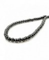 Purple Whale 20" Magnetic Hematite Round Bead Necklace - 91179 - C311DGQNGPX