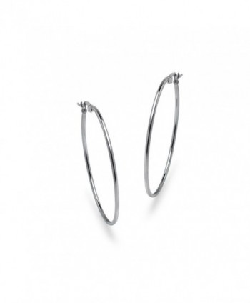 Silver Stainless Steel Earrings Yellow - Silver Tone - CZ1820TSHIL