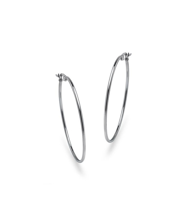 Silver Stainless Steel Earrings Yellow - Silver Tone - CZ1820TSHIL