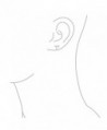 Petite Crystal Guardian earrings Rhodium in Women's Stud Earrings