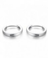 MBLife Sterling Polished Earrings Diameter in Women's Hoop Earrings