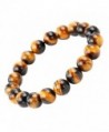 SUNYIK Natural Tiger's Eye Gemstone Bracelet - Yellow Tiger' Eye Stone - CP12GEHF59P