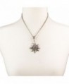 Bavarian Rhinestone Edelweiss Necklace coloured