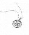 Sterling Silver Mandala Pendant Necklace