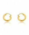 14K Yellow Gold Fancy Hoop Earrings - CG12BJLFI8J