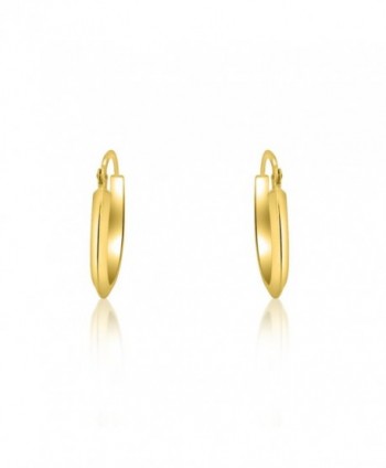 Yellow Gold Fancy Hoop Earrings