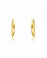 Yellow Gold Fancy Hoop Earrings