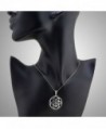 Sterling Silver Mandala Pendant Necklace in Women's Pendants