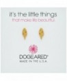 Dogeared It's The Little Things Feather Stud Earrings - Gold - CL12MA65KMI
