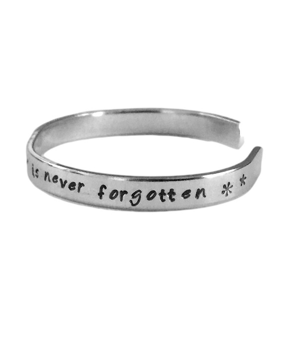 She Who Leaves a Trail of Glitter Is Never Forgotten | Stacking Bracelets |Aluminum Hand Stamped Jewelry - CB122B04DA5