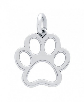 Sterling Silver Paw Print Charm