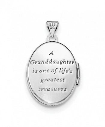 Sterling Silver Gold plated Granddaughter Locket in Women's Lockets