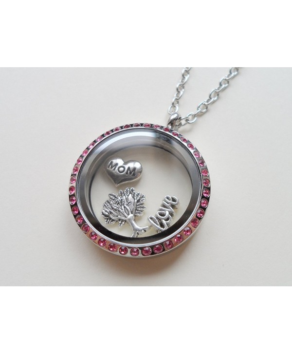 Stainless Steel Floating Locket Necklace- Memory Locket Necklace - CI11WXH5TB5