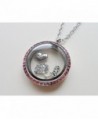 Stainless Steel Floating Locket Necklace- Memory Locket Necklace - CI11WXH5TB5