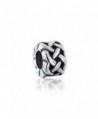 Bling Jewelry 925 Sterling Silver Celtic Knots Bead Charms - CJ116C12JNT