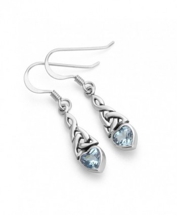 Sterling Silver Celtic Gemstone Earrings