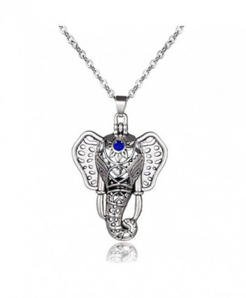 Elephant Aromatherapy Essential Diffuser Necklace - CP186QCGOY0