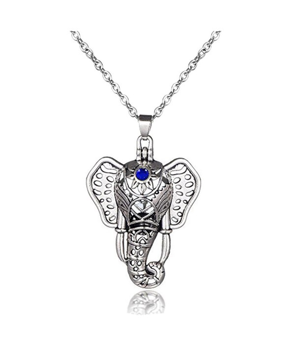 Elephant Aromatherapy Essential Diffuser Necklace - CP186QCGOY0