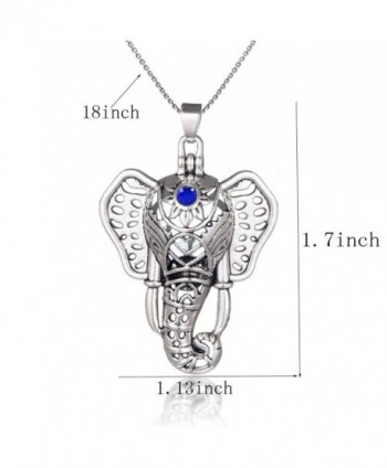 Elephant Aromatherapy Essential Diffuser Necklace in Women's Pendants