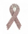 PinMart's Breast Cancer Pink Rhinestone Crystal Awareness Ribbon Pin Brooch - CT110T809F1