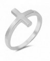 CHOOSE YOUR COLOR Sterling Silver Sideways Cross Ring - Sterling Silver - CG11GQ40JHZ