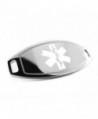 MyIDDr - Pre-Engraved & Customized Steel Diabetes Type II Medical ID- Attachable to Bracelet- White - C1116KGPGB3