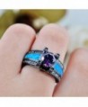 Rongxing Jewelry Womens Amethyst Promise