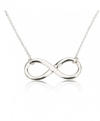 Infinity Pendant Sterling Silver Infinity Necklace - CM11F60PMPT