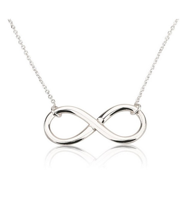 Infinity Pendant Sterling Silver Infinity Necklace - CM11F60PMPT