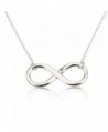 Infinity Pendant Sterling Silver Infinity Necklace - CM11F60PMPT