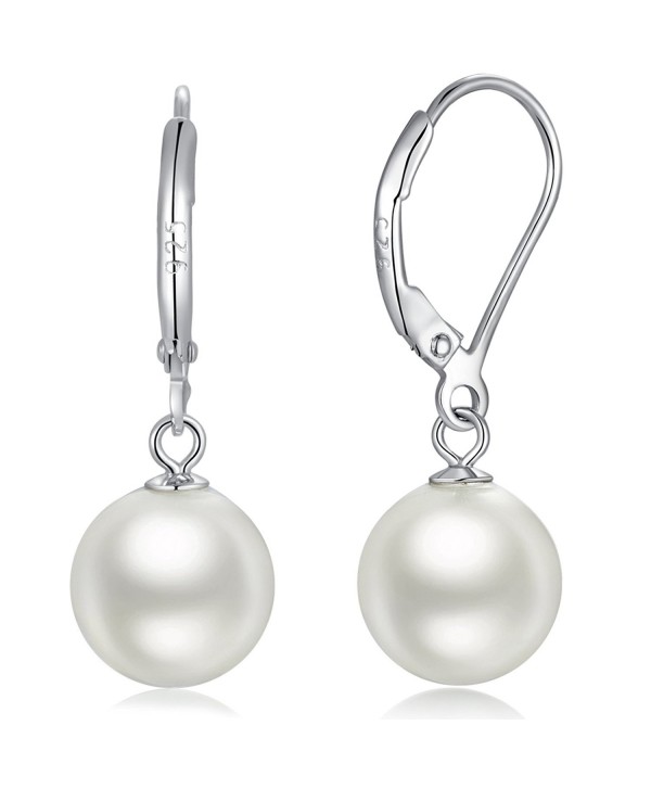 Dangle Earrings Sterling Hypoallergenic Imitation - Pearl Earrings White1 - CQ185QSDSHR