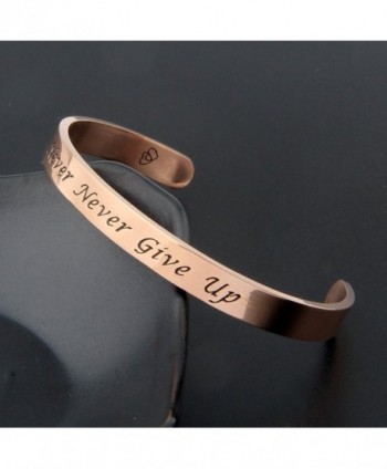 ZuoBao Bracelet Inspirational Encouraging Adjustable in Women's Cuff Bracelets