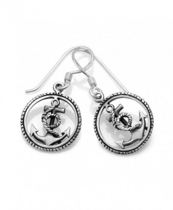 Stelring Silver Anchor Sailor Earrings