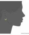 10KT Gold Hoops Crystal Heart in Women's Hoop Earrings