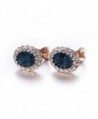 Yoursfs Sapphire Earrings Circular Crystal in Women's Clip-Ons Earrings