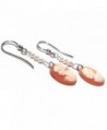 Earrings Carnelian Natural Sterling Italian in Women's Drop & Dangle Earrings