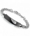 Flongo Stainless Identification Bracelets Christmas in Women's Link Bracelets