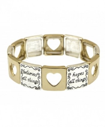 Corinthians 13 Scripture Engraved Bracelet