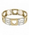 Corinthians 13 Scripture Engraved Bracelet in Women's Stretch Bracelets