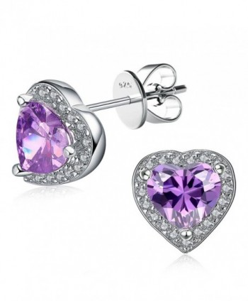 Sterling Earrings Amethyst Birthstone Christmas